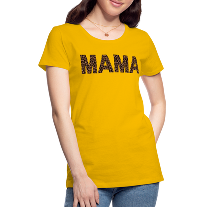 Frauen Premium T-Shirt - Mama Deisgn - Sonnengelb