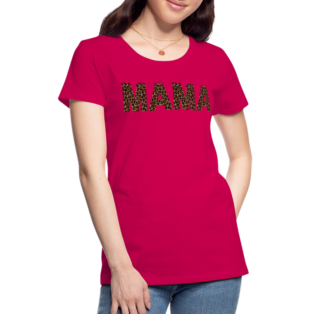 Frauen Premium T-Shirt - Mama Deisgn - dunkles Pink