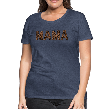 Frauen Premium T-Shirt - Mama Deisgn - Blau meliert