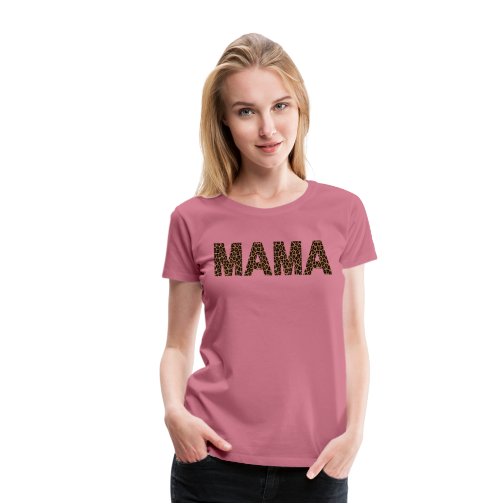 Frauen Premium T-Shirt - Mama Deisgn - Malve