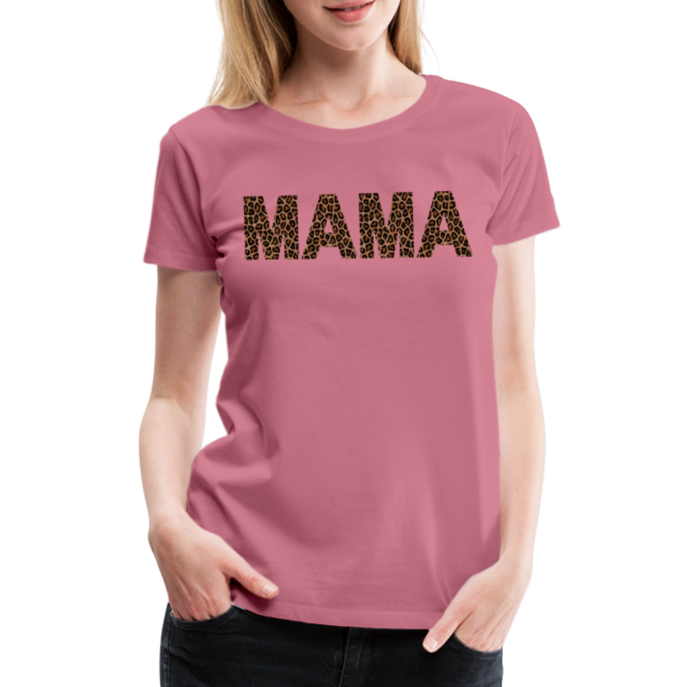 Frauen Premium T-Shirt - Mama Deisgn - Malve