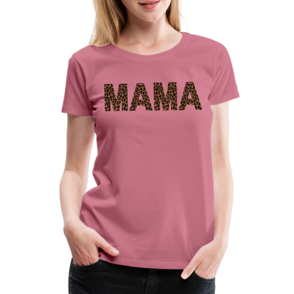 Frauen Premium T-Shirt - Mama Deisgn - Malve