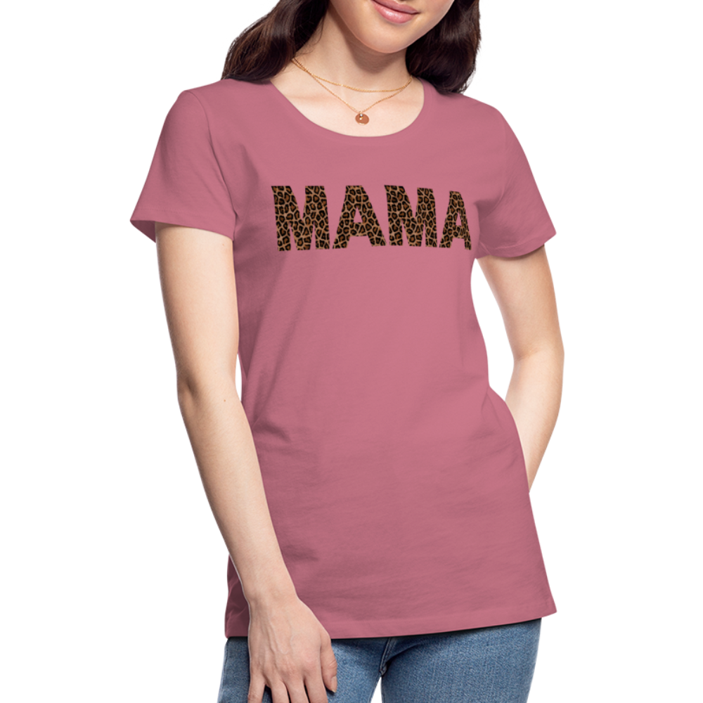 Frauen Premium T-Shirt - Mama Deisgn - Malve