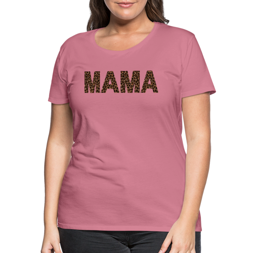 Frauen Premium T-Shirt - Mama Deisgn - Malve