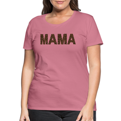 Frauen Premium T-Shirt - Mama Deisgn - Malve