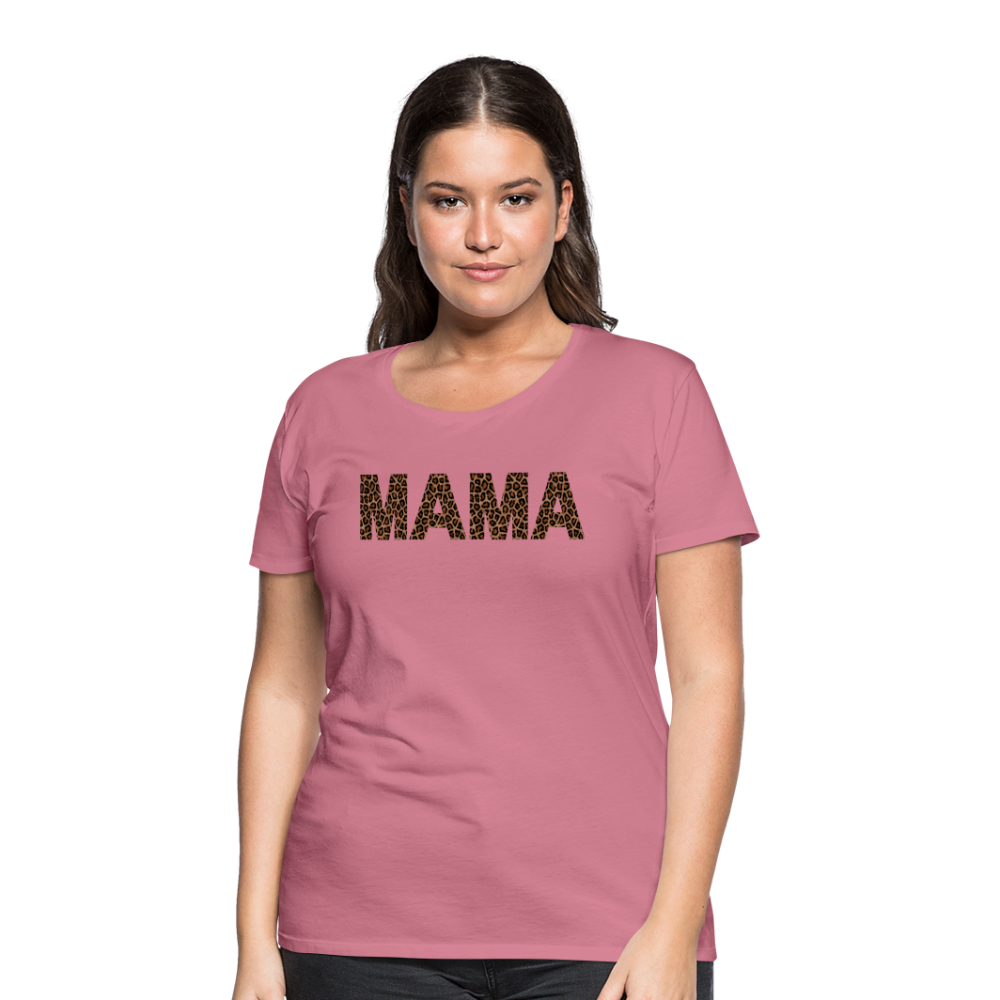 Frauen Premium T-Shirt - Mama Deisgn - Malve