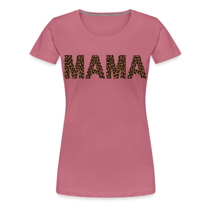 Frauen Premium T-Shirt - Mama Deisgn - Malve