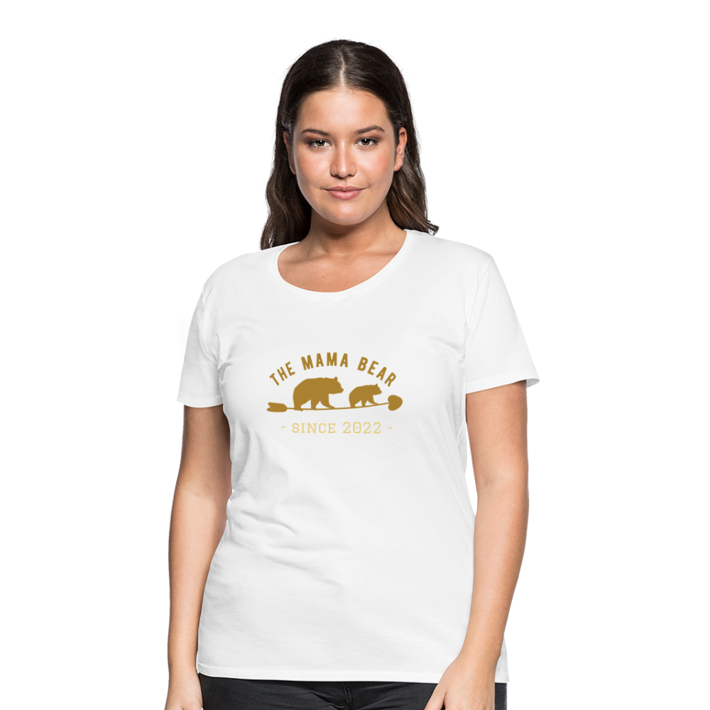 Mama Bear T-Shirt - Jahreszahl personalisierbar - weiß