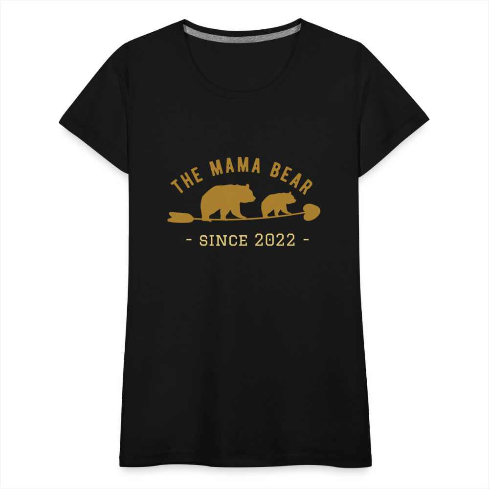 Mama Bear T-Shirt - Jahreszahl personalisierbar - Schwarz