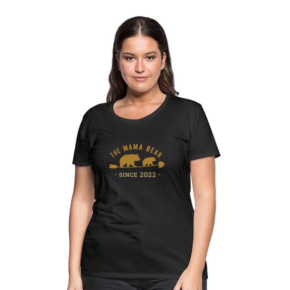 Mama Bear T-Shirt - Jahreszahl personalisierbar - Schwarz