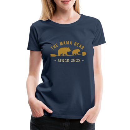 Mama Bear T-Shirt - Jahreszahl personalisierbar - Navy