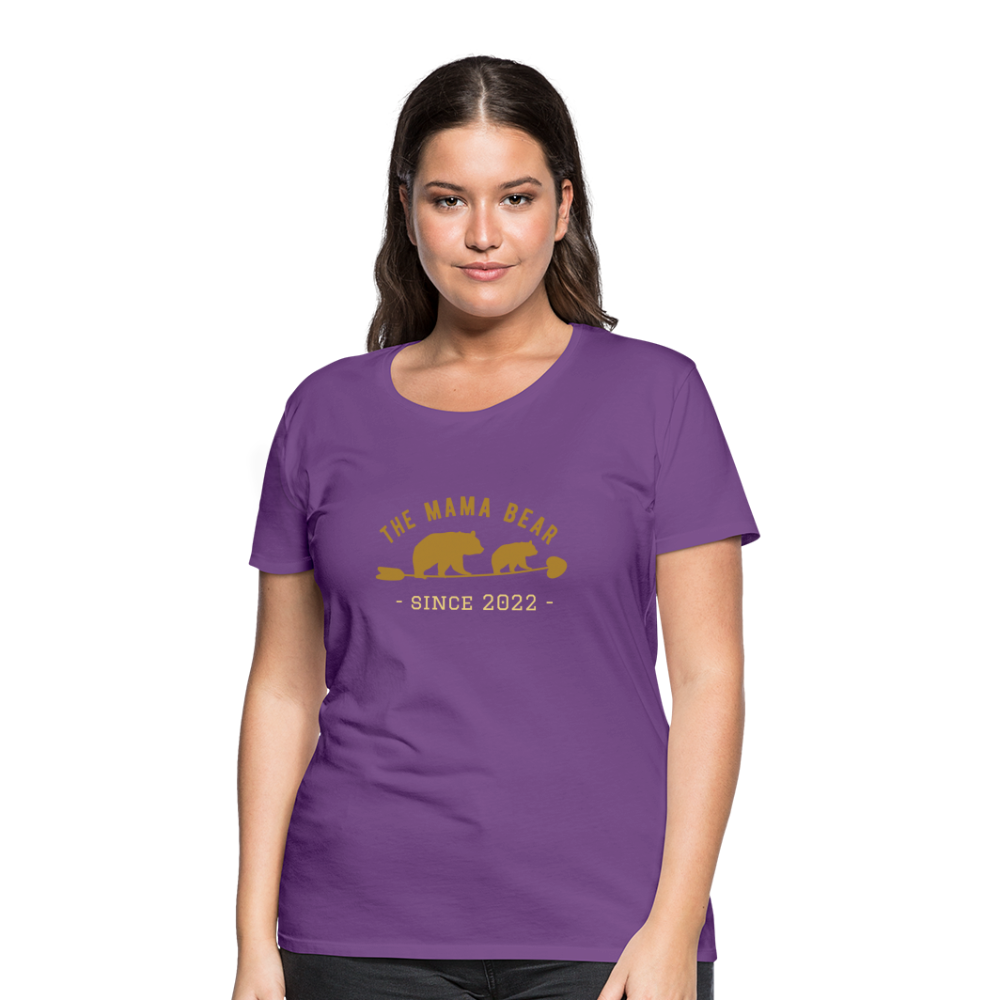 Mama Bear T-Shirt - Jahreszahl personalisierbar - Lila