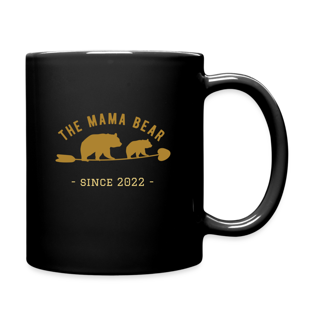 Tasse einfarbig - Mama Bear personalisierbar - Schwarz